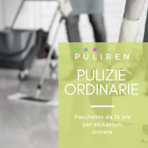 Pacchetto 15 ore di pulizie ordinarie | Abitazioni Private